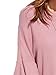 Verdusa Women's Long Layered Bell Sleeve Knitted Casual Pullovers Ribbed Top