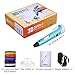 Canbor 3D Pen with PLA Filament Refills, 3D Printing Drawing Printer Pen for Kids and Adults, Compatible with PLA ABS Filament, 12 Colors 120 Feet PLA Filaments Included, Light Blue
