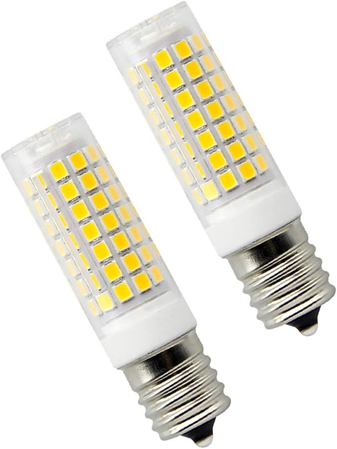 8W Dimmable LED E17 Microwave Oven Bulb - Intermediate Base LED Appliance Light, Daylight 6000K 100W Halogen Equivalent Under-Microwave Stove Light (2-Pack): Home Improvement