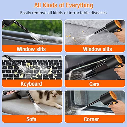 Compressed Air Duster for Computer Keyboard Cleaning, 41000 RPM, Electric Canned Air, 6000mAh