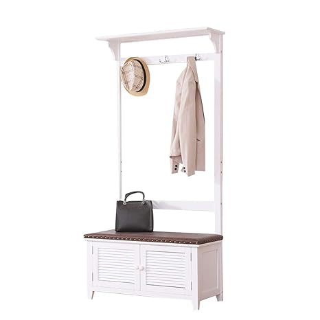 Mueble recibidor con zapatero y perchero | Percheros de pared