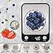 Leandro Digital Food/Kitchen Scale,22 lb 10 kg,Large Gram Scale for Cooking and Baking,Large Backlit LCD Display,Sensitive Touch Function Key,Black,Batteries Included