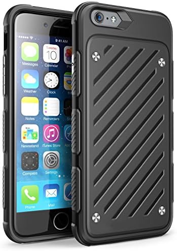 iPhone 6s Plus Case, Sextile Apple iPhone 6 Plus Case, Dual Layer Hybrid [Unicorn Beetle Sport] Slim Protective Case 5.5 Inch (Black)