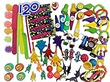 Bulk Toys Party Favors Toy Assortment Kids Jumbo 120 Piece Favor Small Toy Assortments Birthday Party Bags Fillers Pinata Prize Carnival Claw Game School Dentist Doctor Rewards Stocking Stuffer