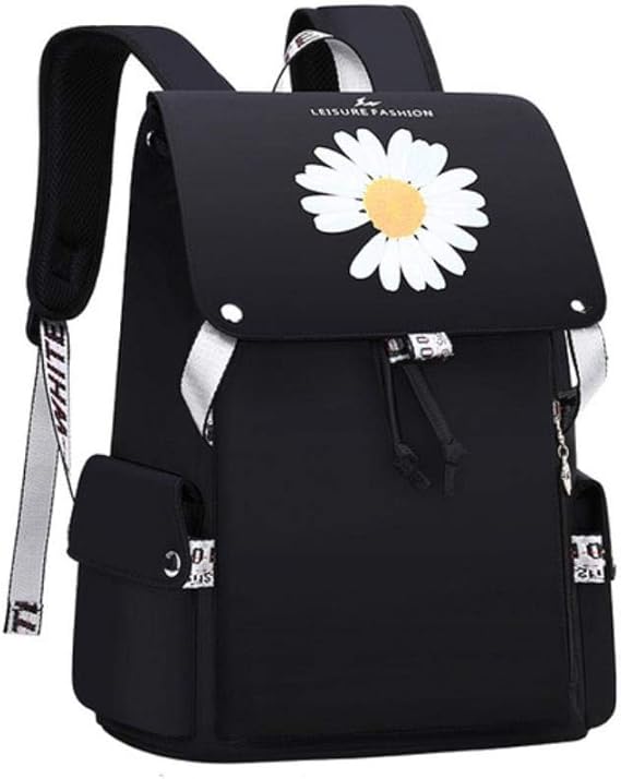 Large Capacity Schoolbag Student School Backpacks For Teenage Girls Flower Small Daisies Print
