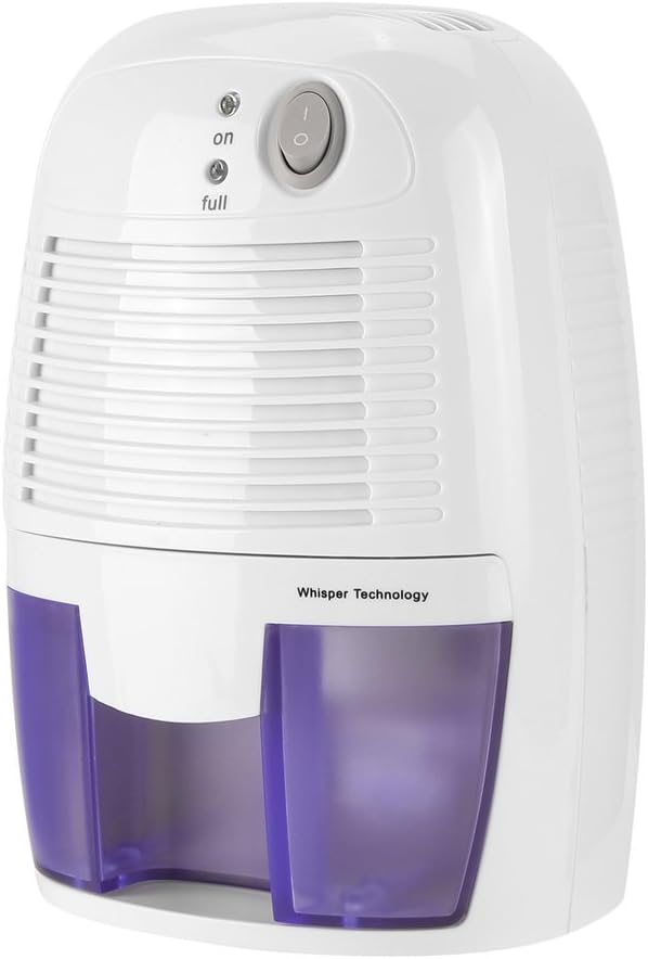 KingshopS Dehumidifier 500ML Auto Shut Off Ultra Quiet Mini Air Dehumidifier for Home Kitchen Bedroom Caravan Office Garage Bathroom Basement
