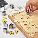 UBLISS Fruit Cookie Cutter Set,35 Piece Biscuit Cutters,26 Alphabet and 9 Numerals Shapes Included