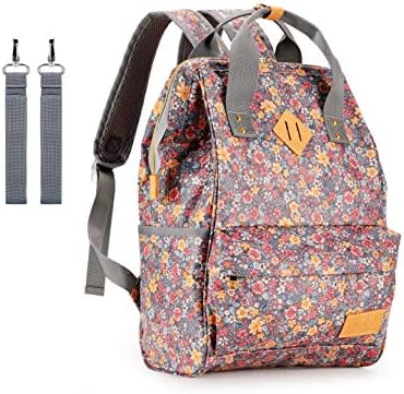 Diaper Bag Backpack,IHONEY Waterproof Cute Design Baby Nappy Backpack for Boys and Girls with Insulated Pockets & Stroller Straps,Purple