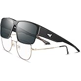 KastKing Molino Fit-Over Polarized Sunglasses,UV400 Protection Ultralight Wraparound Fishing Sports Sunglasses, TAC Lenses