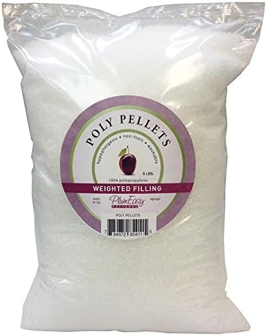 PlumEasy Plastic Pellets 5 lb.for Weighted Blankets-Stuffed Animals BPA Free #1 Quality