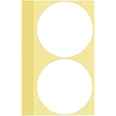 60 PCS Extra Large White Dot Stickers 4 Inch Jumbo Round Color Coding Labels 4" Circle Sticky Dots 100 mm Big Huge Giant Blank Circular Price Label Sticker Sheets for Office Classroom Warehouse