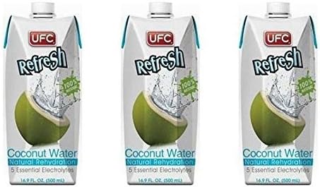 (3 PACK) - Ufc Refresh Coconut Water 100% | 500ml | 3 PACK - SUPER SAVER - SAVE MONEY