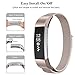 SWEES Fitbit Alta HR and Alta Bands Metal, Milanese Stainless Steel Replacement Accessories Metal Small & Large Band for Fitbit Alta HR and Alta, Champagne