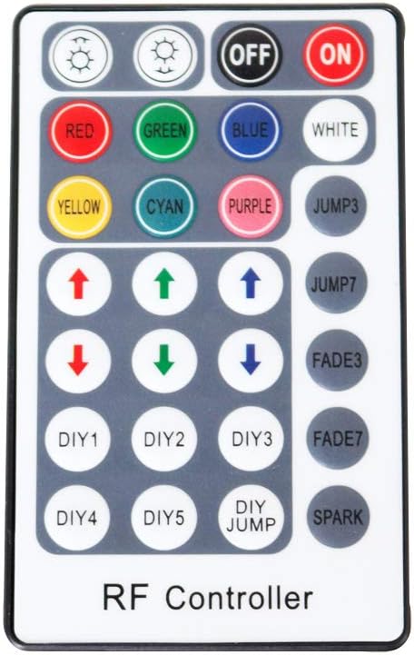 AMKI 28 Keys LED RF RGB RGBW Remote Panel for RGB RGBW LED Fiber Optic Lights (DIY-Type)
