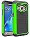 J1 2016 Case, Galaxy Amp 2 Case, Galaxy Express 3 Case, NOKEA [Shock Absorption] Hybrid Armor Defender Protective Case Cover for Samsung Galaxy J1 2016 / Amp 2 / Express 3 (Green)