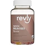 Amazon Brand - Revly Inulin Fiber 5g - Digestive Health, Supports Regularity - 90 Gummies (3 Gummies per Serving) Vegetarian,