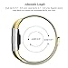 Fitbit Charge 2 Bands Metal, Akale Milanese Loop Stainless Steel Bracelet Smart Watch Strap with Unique Magnet Lock for Fitbit Charge 2 Replacement Wristbands Large Small Gold