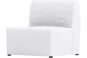Sofa Renewal The Dense Cotton Lycksele Chair Bed Sofa Replacement is Custom Made for IKEA Lycksele Single Sleeper Or Futon. A Lycksele Single Seat Slipcover Replacement (White)
