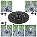 Yinuoday Solar Fountain for Bird Bath, 2.4W Solar Panel Water Pump for Pond Garden Decoration with LED Night Light & 4 Different Spray Pattern Heads