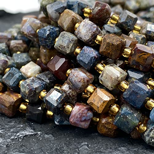 ABCGEMS African Black Silver Leaf Jasper Beads (A Revolutionary