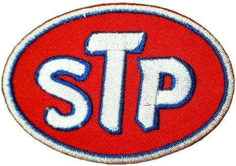 STP Gas fuel oil treatment White Logo GS06 Iron on Patches