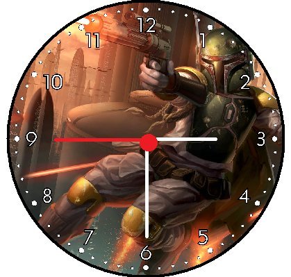 Star Wars Boba Fett Wall Decor Clock Buy Online In Macedonia At Desertcart