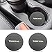CARFORU Car Interior Accessories for Volvo Cup Holder Insert Coaster Auto Interior Decoration Pad- Silicone Anti Slip Cup Mat for Volvo XC90 XC60 XC40 S90 S60 V90 V60 (2 PCS, 2.75