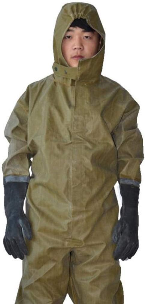 General protection and safety Combinations Anti-virus clothing Gloves Gloves Anti-formaldehyde solution Chemical substance Semi-enclosed Conjoin Chemical protection Protective clothing ( Size : XXL )