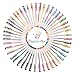 Positive Art 48-Color Gel Pen Set – Best Pens For Scrapbooking, Adult Coloring Books, Drawing – Standard, Glitter, Metallic, Neon, Rainbow & Pastel – Long Lasting, Non-Toxic, Acid-Free Ink (48-Piece)