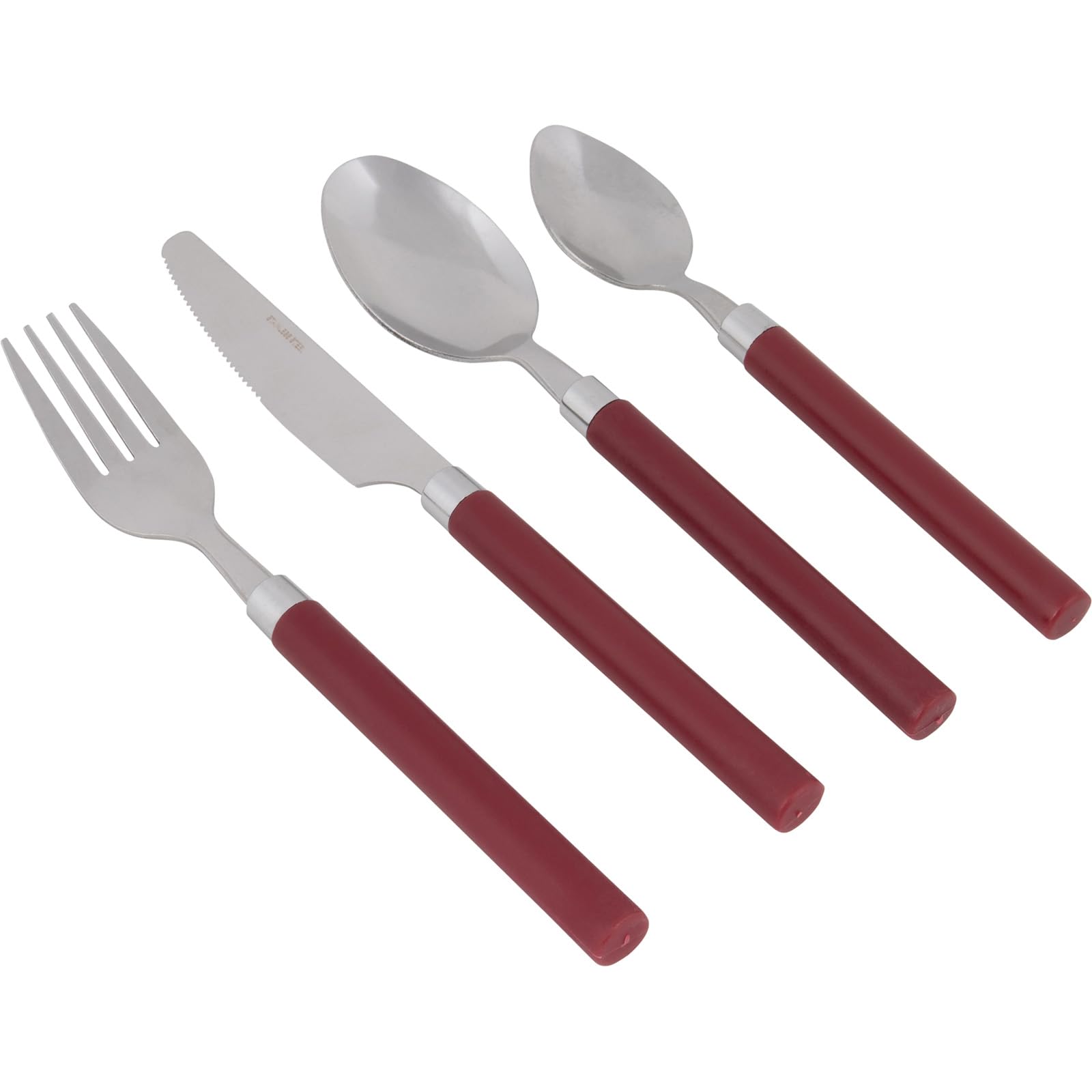 BC Cubertería 16 piezas 4 pzas Rojo