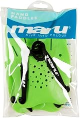 MARU Hand Paddles Lime – Adjustable Straps & Dual Hold Positions for Swim view 4