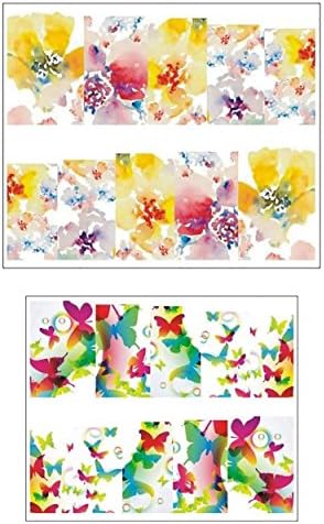 Jenna NR-1067 Manicure Water Transfer Nail Art Decals Stickers, White