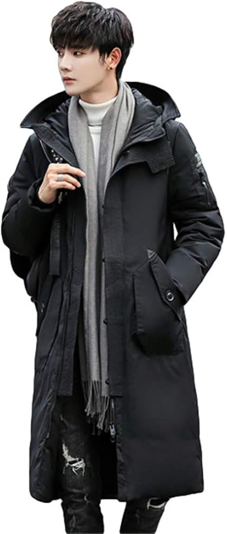 Amazon ジャング ダウンジャケット コート キルティング トップ ロング メンズ ミドルレングス アウトドア シック ウォーム スタイリッシュ ハンサム シンプル デザインセンス コート ジャケット 通販