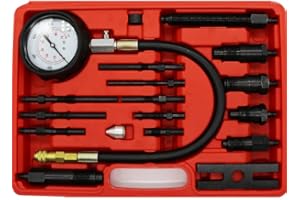 Vorole 17PCS Diesel Engine Compression Tester Kit, Cylinder Compression Gauge, Cylinder Pressure Tester Leakdown Detector Automotive Tool Gauge Test Kit