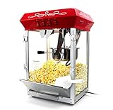 Paramount 8oz Popcorn Maker Machine - New Upgraded Feature-Rich 8 oz Hot Oil Popper [Color: Red]