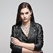 EVBEA Gothic Jewelry Skull Cross Drops Sparkly Big Chandelier Earrings for Women (White)