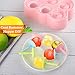 Nuovoware Ice Pop Molds, [Cavity of 6] Premium Silicone Popsicle Makers Ice Pop Makers Rectangle Ice Cream Tray Holders, Family DIY Popsicle Molds, BPA Free, Kitchen Gadget, Pink