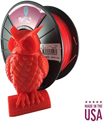 MeltInk3d Red 1.75mm ABS 3D Printer Filament 1Kg