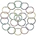 20pcs Wire Keychains, SENHAI Key Ring 2mm 4 Inches Cable Loops Stainless Steel Gear for Hanging Luggage Tag, Keyrings and ID Tag Keepers