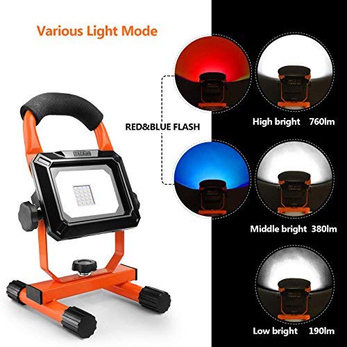 4 Tacklife+Rechargeable+Spotlights+Camping+Batteries