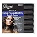 Diane Black Satin Foam Hair Rollers - 7/8"