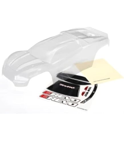 Amazon.com: Traxxas 7111 1/16 Clear E-Revo Body with Decal Sheet