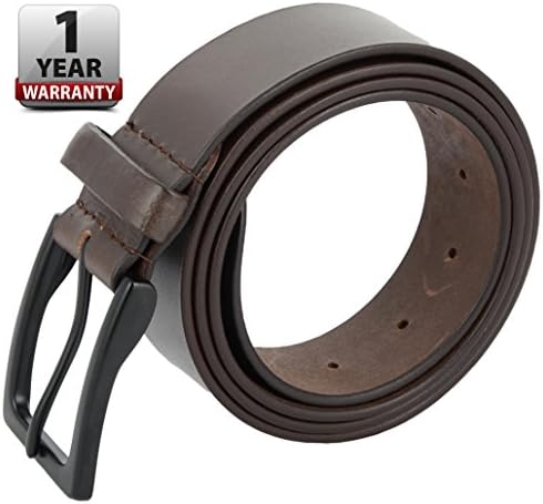 Men’s Full Grain Leather Belt - Genuine Handmade Wide Leather Belt – 39mm - 123