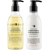Oligo Professionnel - Calura Moisture Balance Cleanser & Conditioner - Sulfate free - Vegan - Paraben free - Color safe - Shine - Hydrating formula for dry hair - 8.5oz DUO BUNDLE