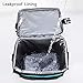 MIER 2 Compartment Cooler Bag Tote Large Insulated Lunch Bag for Picnic, Grocery, Kayak, Car, Travel, Blue