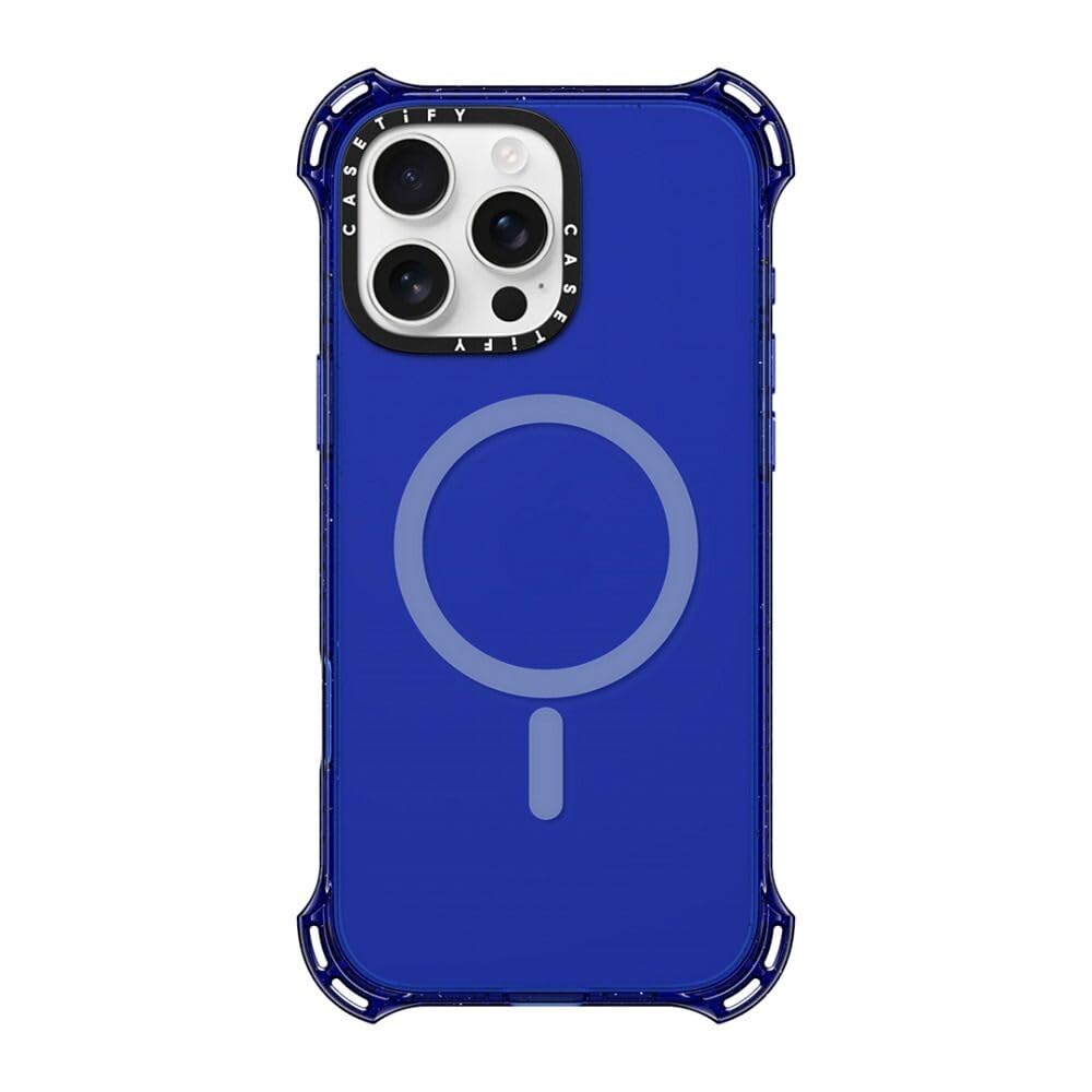 CASETiFY Bounce iPhone 16 Pro Max Case [Shockproof / 21.3ft. 6X Military Grade Drop Protection/Compatible with Magsafe] - Cobalt Blue