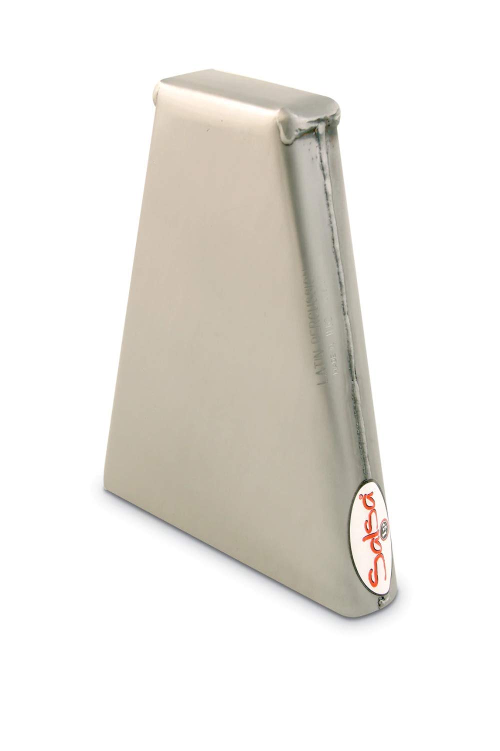 LP Latin Percussion Kuhglocke Salsa Barrio 8" Handmodell, brushed steel, medium pitch, Bongo-Glocke, mittlere Tonhöhe ES-15,Brown