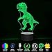 3D Illusion Night Light for Kids Baby Dinosaur 3D Lamp 7 LED Colors Changing Touch Table Desk Lamps Bedroom Decorative Lighting Cool Toys Gifts Birthday Holiday Xmas for Nursery Toddler Friends