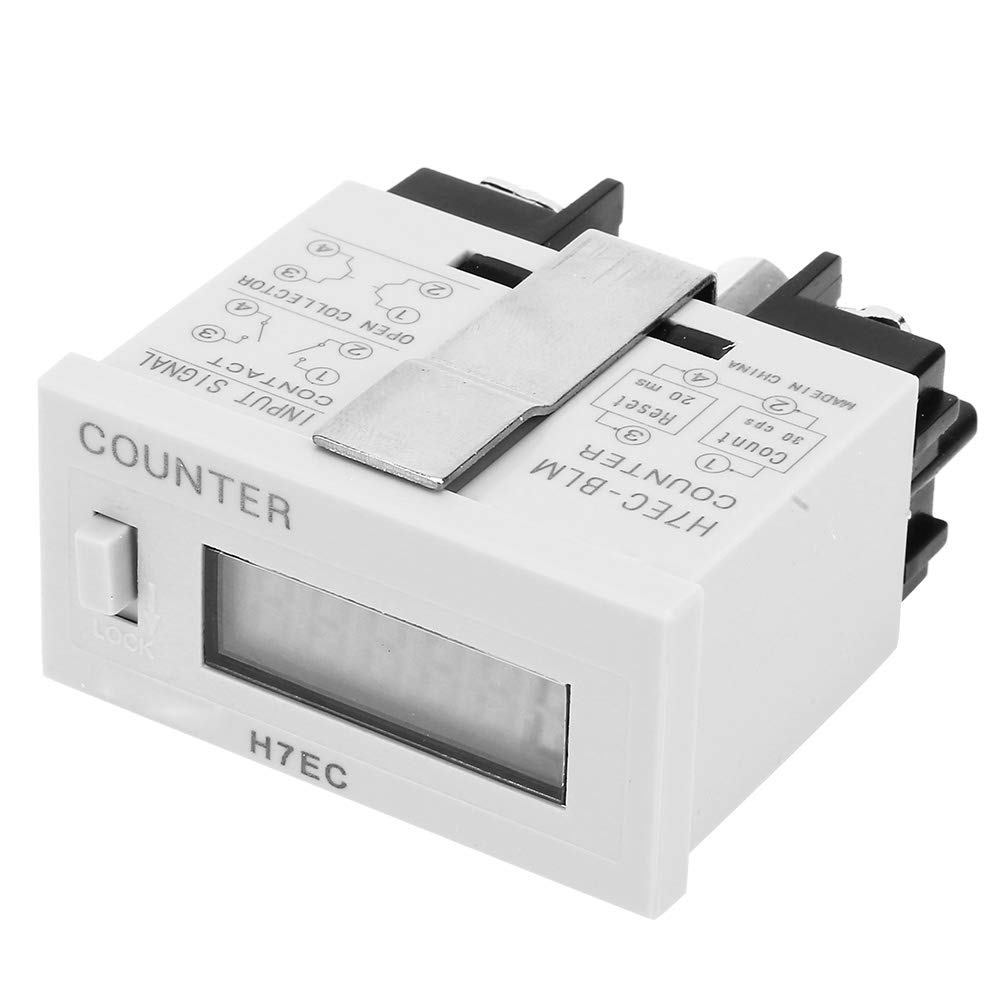 Photo 1 of H7EC BLM Electronic Counter Digital Electrical Counter Totalizer without Voltage Input with 6 Digit LCD Display