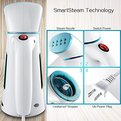 Hilife Steamer Clothes Steamer, Handheld Garment Steamer Clothing Steamer. Mini Travel Steamer Portable Steamer